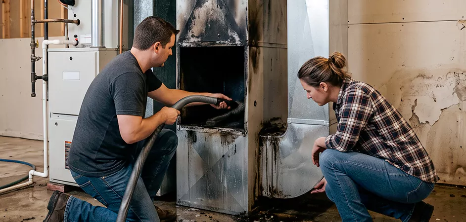 Fire and Flood Duct Restoration in Cumberland, MD