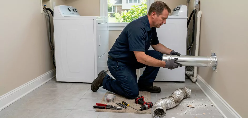 Dryer Vent Replacement in Cumberland